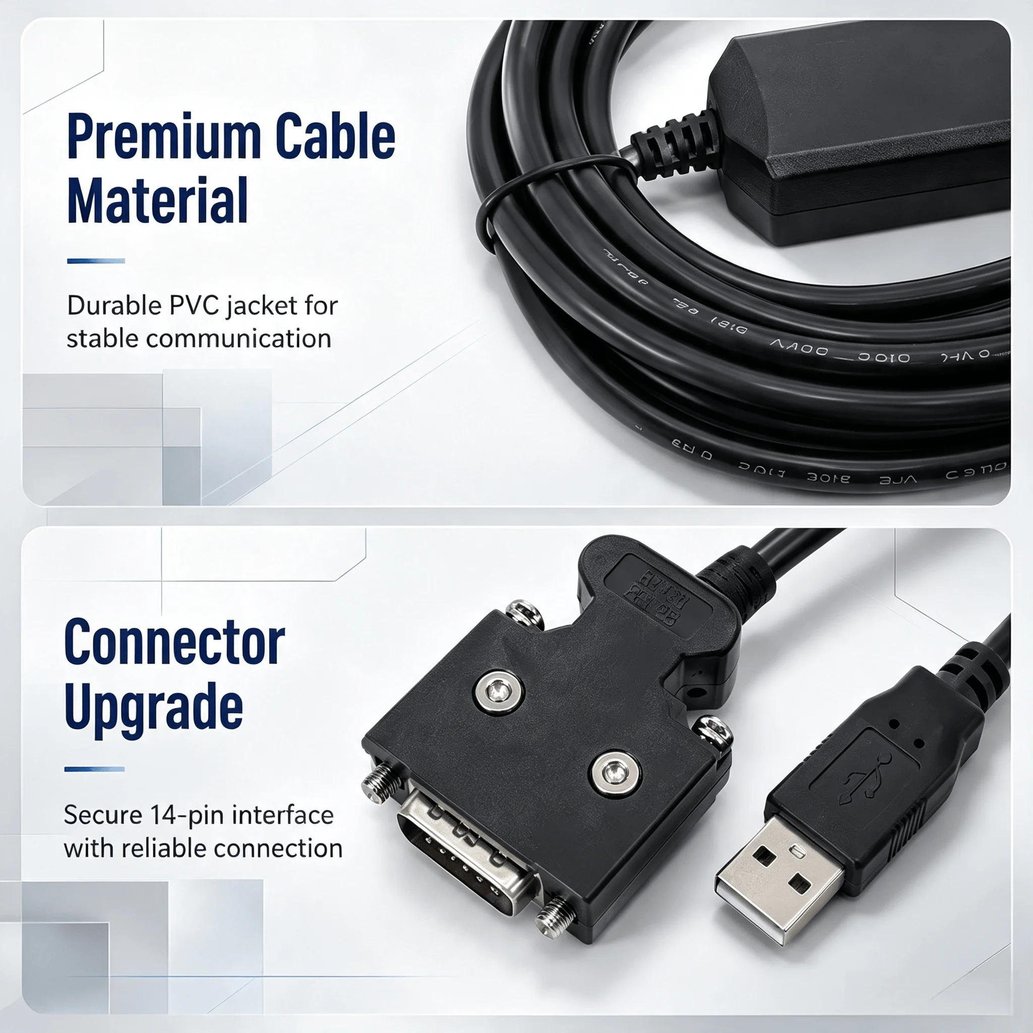 USB-JZSP-CMS02 Servo Communication Cable for Yaskawa Sigma II III SGDM DS DH, USB Programming Debugging Adapter, 10V