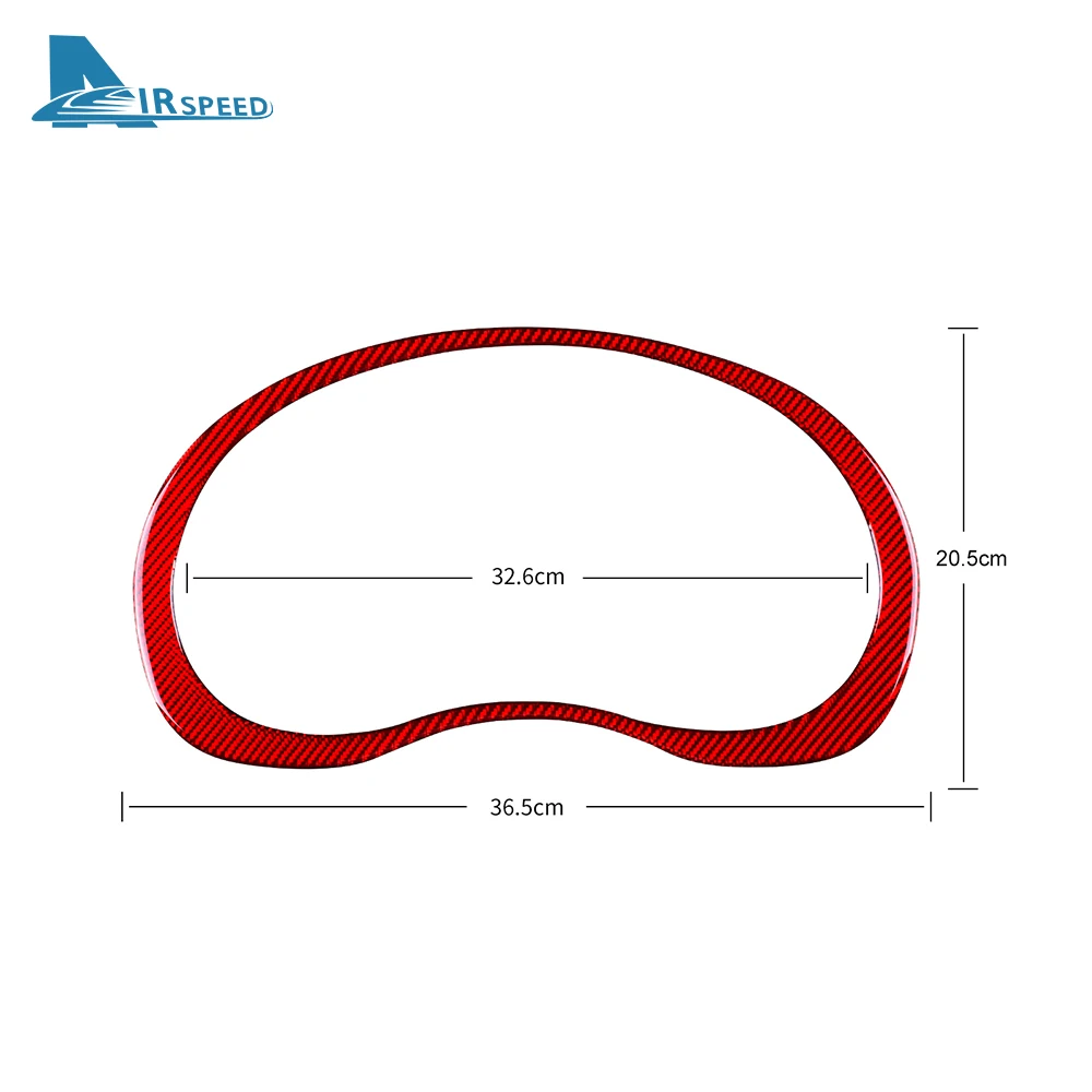 For Subaru WRX Saloon 2015-2021 LHD RHD Real Carbon Fiber Speedometer Dashboard Sticker Instrument Panel Interior Decal Car