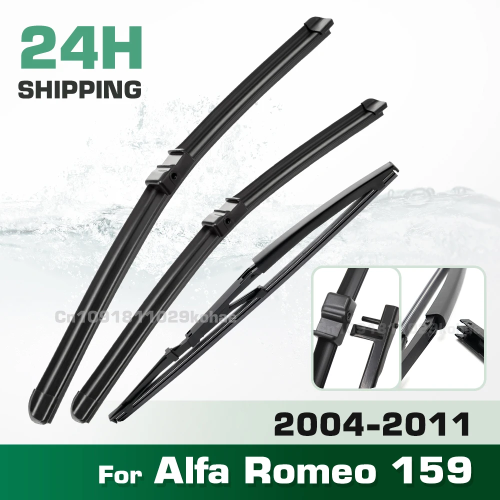 

GREATROAD Wiper LHD&RHD Front & Rear Wiper Blades Set For Alfa Romeo 159 2004 - 2011 Windshield Windscreen Window Brushes