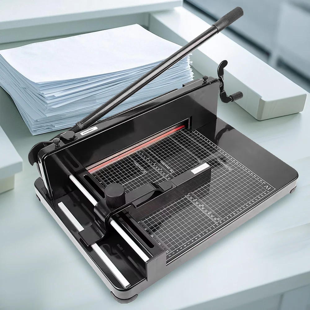 Heavy Duty Paper Cutter A4 Paper Trimmer Machine Professional Paper Guillotine Desktop Paper Trimmer for Office School
