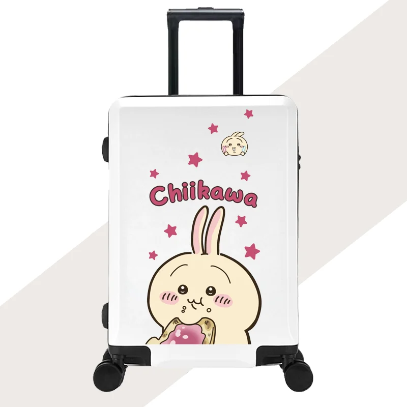 

Чемодан Chiikawa 18, 20, 22 дюйма, ящик для хранения паролей, мультфильм Usagi Hachiware, аниме, дорожная посадочная коробка, студенческий подарок