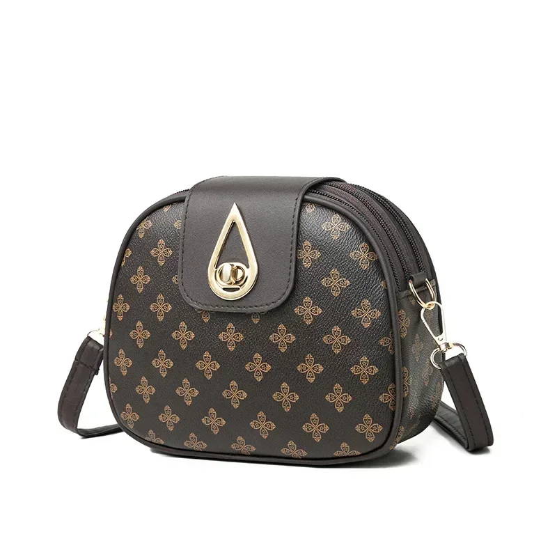 2025 جديد عصري وعصري مطبوعة إلكتروني نمط حقيبة واحدة الكتف Crossbody سعة كبيرة طول النظر الشيخوخي الهاتف محفظة حقيبة