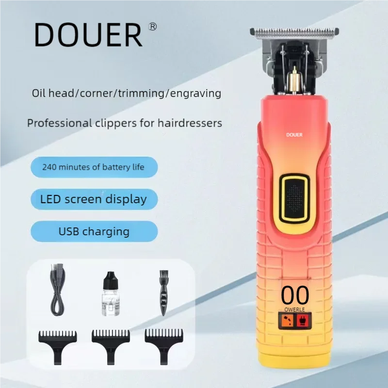 

Clipper Electric Oil Head Engraving Electric Clipper Home Self-service Shaving Special Artifact Shaving Salon Professional Hair