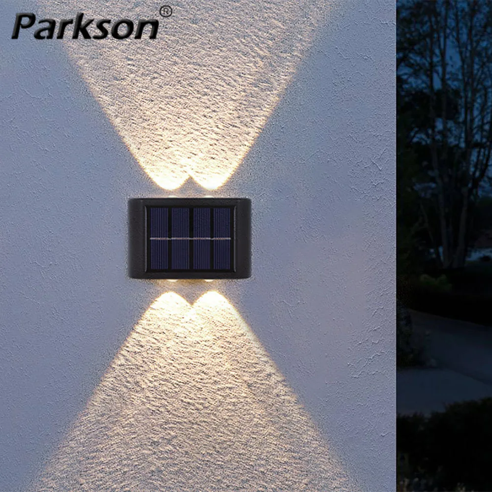 

Solar LED Lights Up And Down Luminous Lighting Waterproof IP65 For Outdoor Garden Villa Courtyard Porch Decorative Wall Lamps