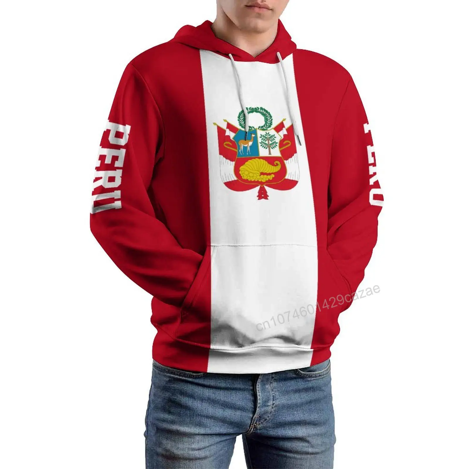 

PERU Country Flag 3D Hoodie Polyester Cool Men Women Harajuku Sweatshirt Unisex Casual Pullover Hoodies