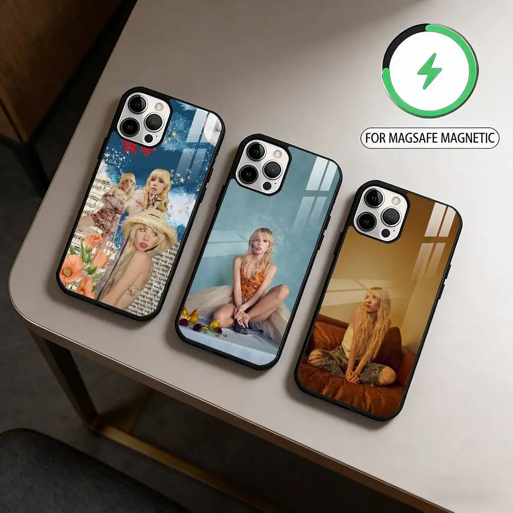 

Singer Carly Rae Jepsen Phone Case For iPhone17,16,15,14,13,12,11 Plus,Pro Max Magnetic For Magsafe Wireless Charging