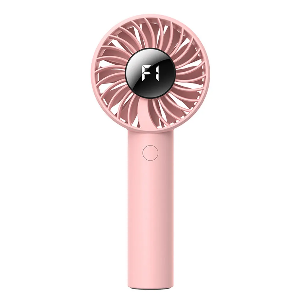Rechargeable Handheld Fan 2000mah USB Charging Portable with 5 Wind Speeds and Digital Display Quiet Operation for Travel