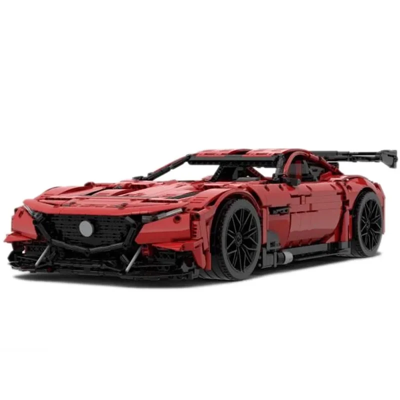 New MOC-156321 RX-GT3 concept 1:8 Scale RC Model Supercar Racers Vehicles  Building Blocks Bricks Toys Kids Boys Birthday Gifts