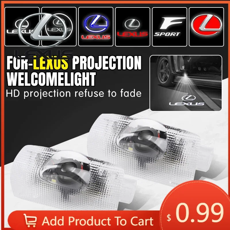 

Interior Stickers For Lexus ES300 RX330 RX300 GS300 IS250 IS200 CT200h IS300 NX RX ES LED Car Door Welcome Ghost Shadow Light Bu