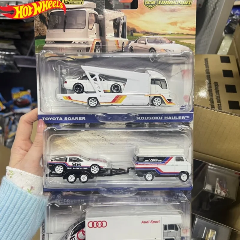 Heiße echte Hot Wheels Automotive Kultur Transport Flotte hochwertige Autosammlung Modell Flf56 Junge Geburtstagsgeschenke Spielzeug