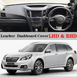 Dashboard Dash Mat Cover Leather Pad Sunshade Anti-UV Car Carpet Accessories For Subaru Outback Legacy BM BR 2009 2010 2011-2014