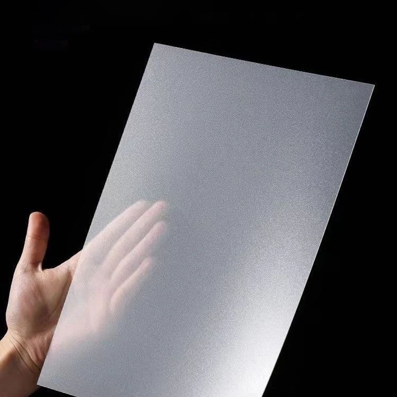 0.3~10mm Frosted SemiTransparent PP Plastic Sheet 100x100 100x200 200x200 200x300 210x297mm