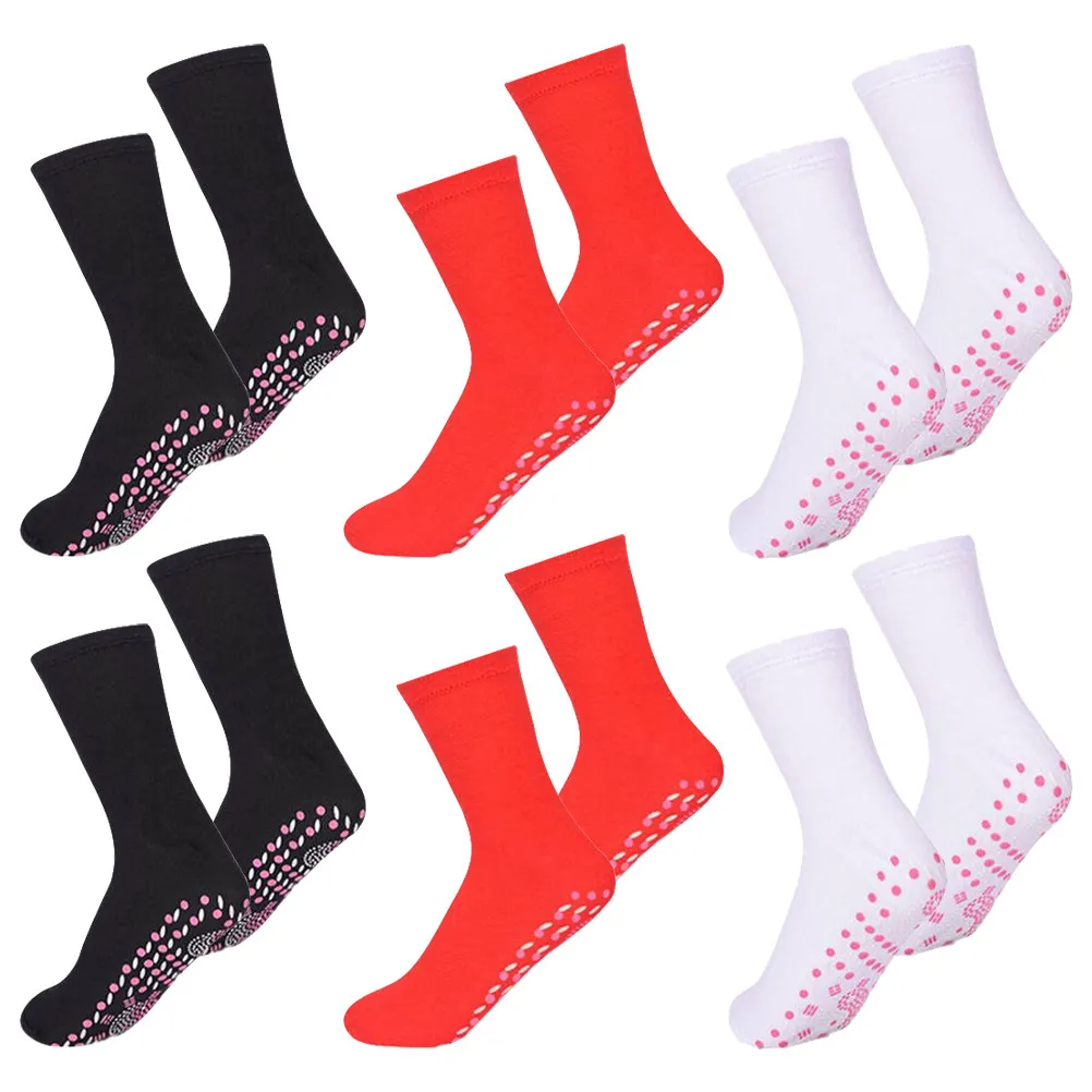 

6Pairs Self Heating Health Socks Winter Outdoor Warm Thermal Heated Socks Breathable Comfortable for Men Women