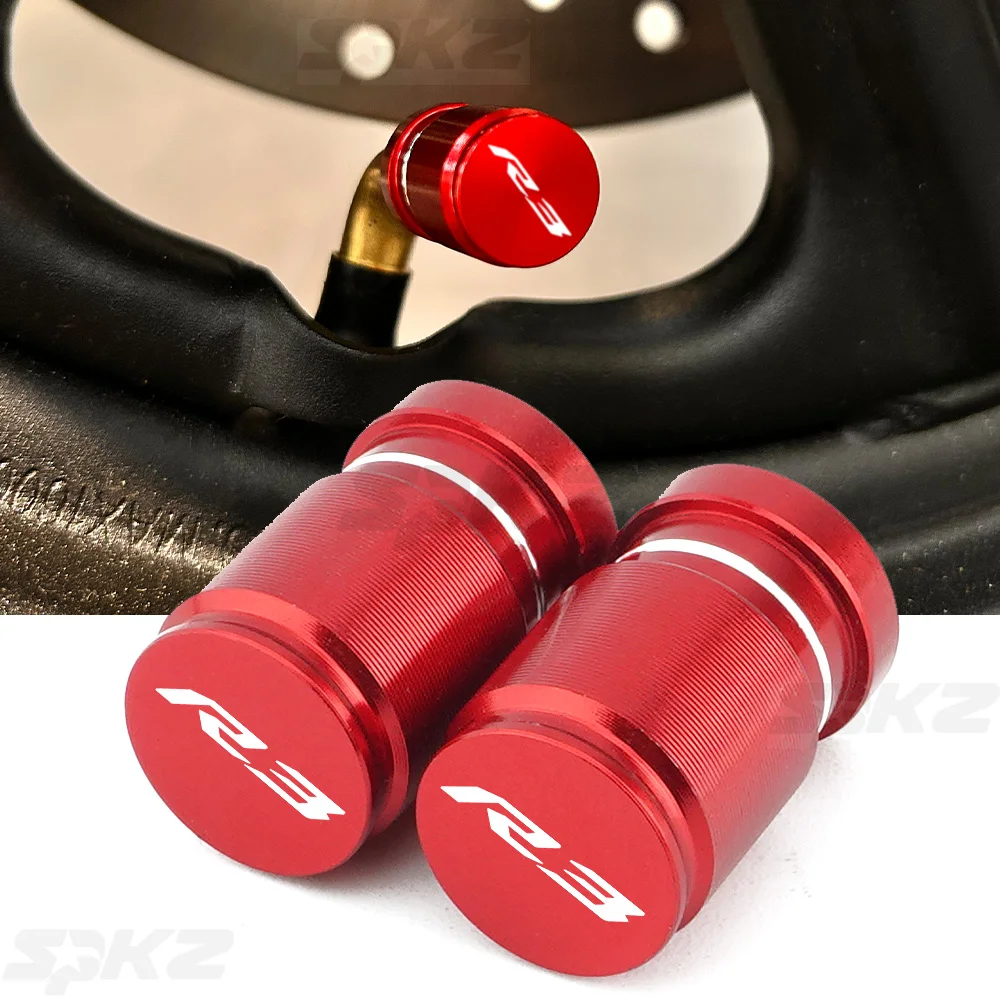 2pcs For Yamaha YZFR3 YZF R3 YZF-R3 Accessories Motorcycle CNC Aluminum Tire Valve Air Port Stem Cover Caps
