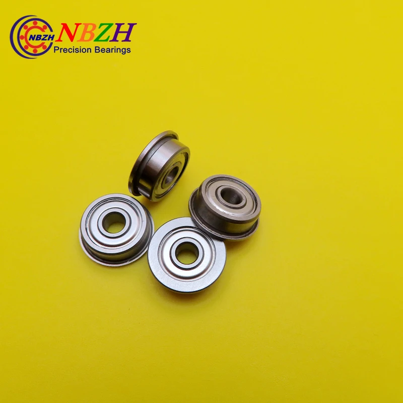 10 Pcs/Lot SF624ZZ Stainless steel Flange Bushing Ball Bearings SF624 -2Z 4*13*5 mm for 3D printer Free Shipping