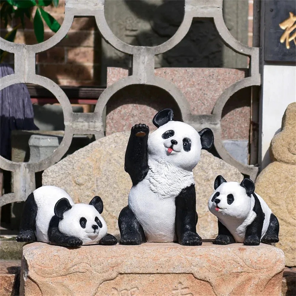 

Garden Decoration Garden Layout Simulation Panda Decorations Kindergarten Outdoor Animal Sculpture Handicrafts Balcony Landscape