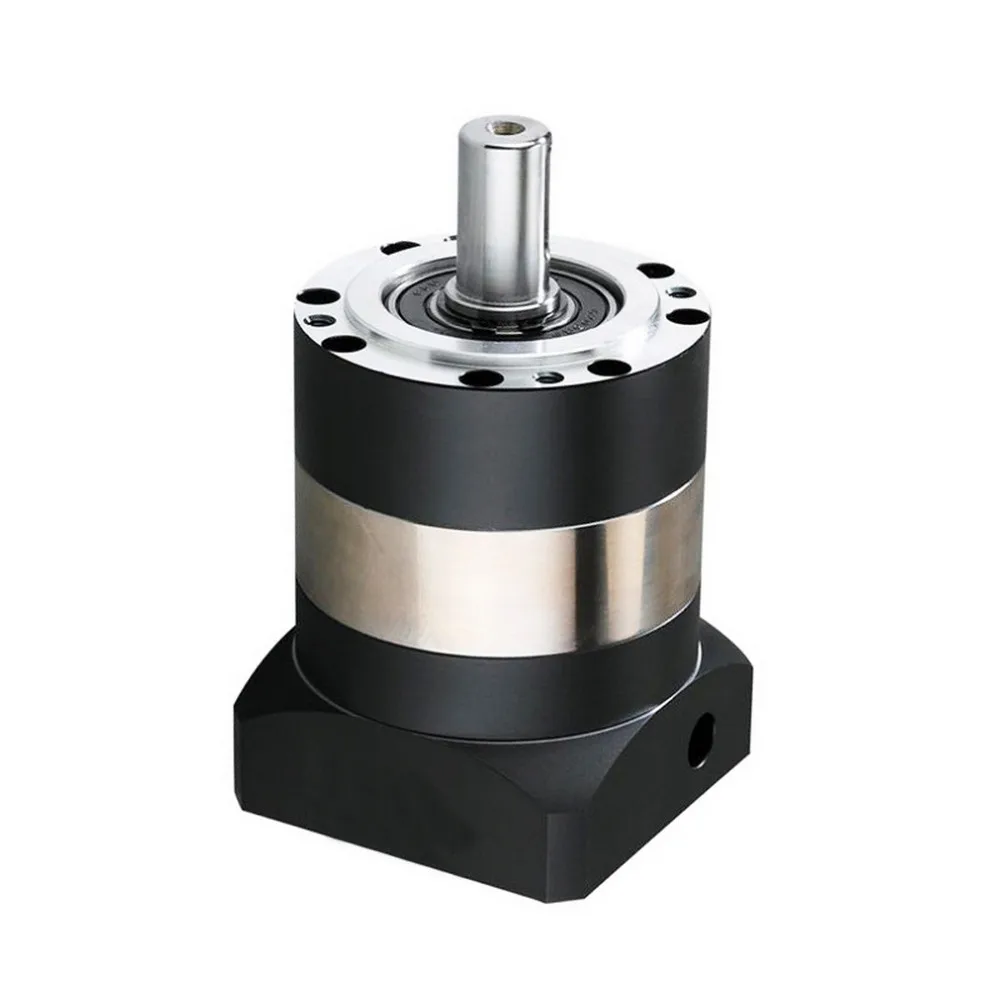 Reductor de Motor de alto par, relación 3 ~ 100:1, brida de salida redonda, caja de cambios planetaria, entrada de 19, 22 y 24mm para servomotor de 110, 130mm, 1kw ~ 3kw