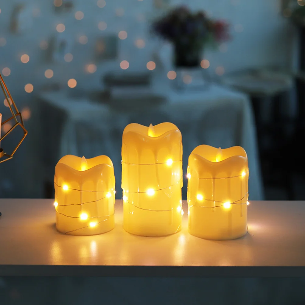 

Светодиодные мерцающие свечи Праздничная лампа Беспламенные лампы для праздничного украшения