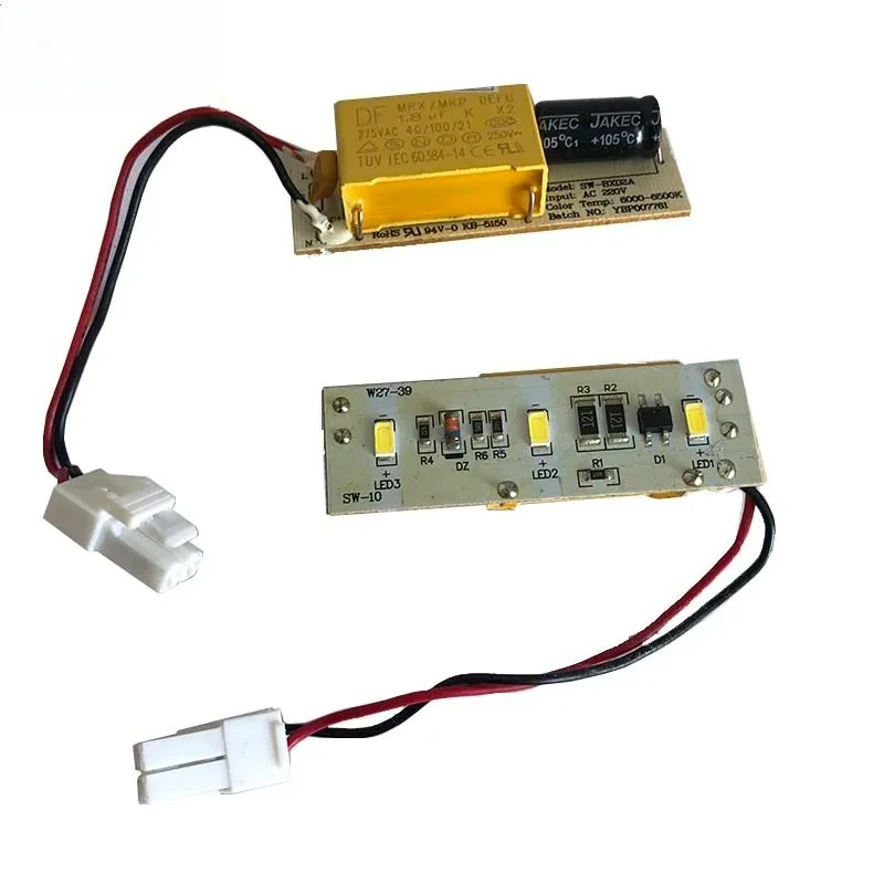 2PCS 41041487 Hoover & Candy Fridge Freezer PCB Circuit Board SW-BX02A W27-39 LED Light Assembly