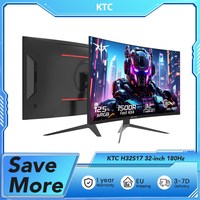 KTC H32S17 Gaming Monitor 32-inch 2560x1440 QHD 180Hz HVA Curved 1500R 300cd/m2 Brightness, 125% sRGB, 1ms(MPRT) Response Time