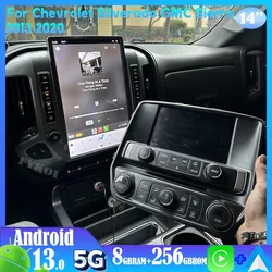 Android15 For Chevrolet Silverado GMC Sierra2013-2020 Car Radio Automotive Multimedia Tesla Screen Carplay Auto Bluetooth Stereo