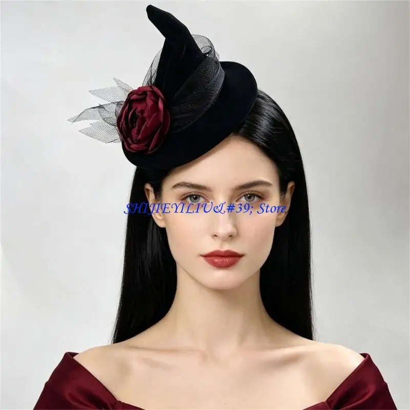E21F Halloween Headpiece Combining Spiders Flowers And for Women Girls