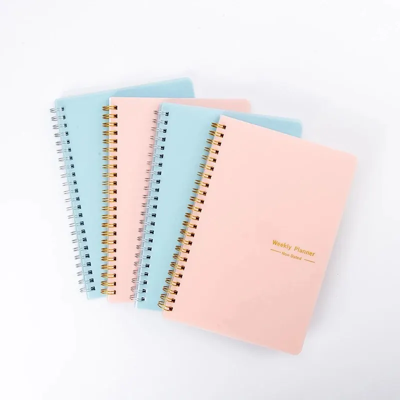 Undated Weekly Planner A5 Weekly Goals Spiral Binding Notebook Planner Agenda Record Daily Plans To Achieve Future Goals