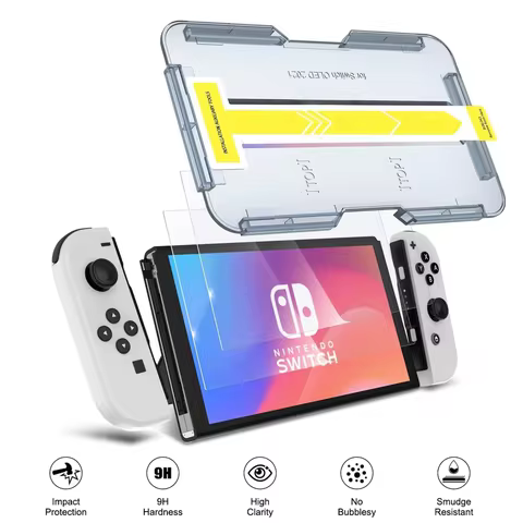 For Nintendo SWITCH OLED, PS5 STEAM DECK 2 Screen Protector Tempered Glass No Dust No Bubbles HD Anti-Scratch Easy Install Kit