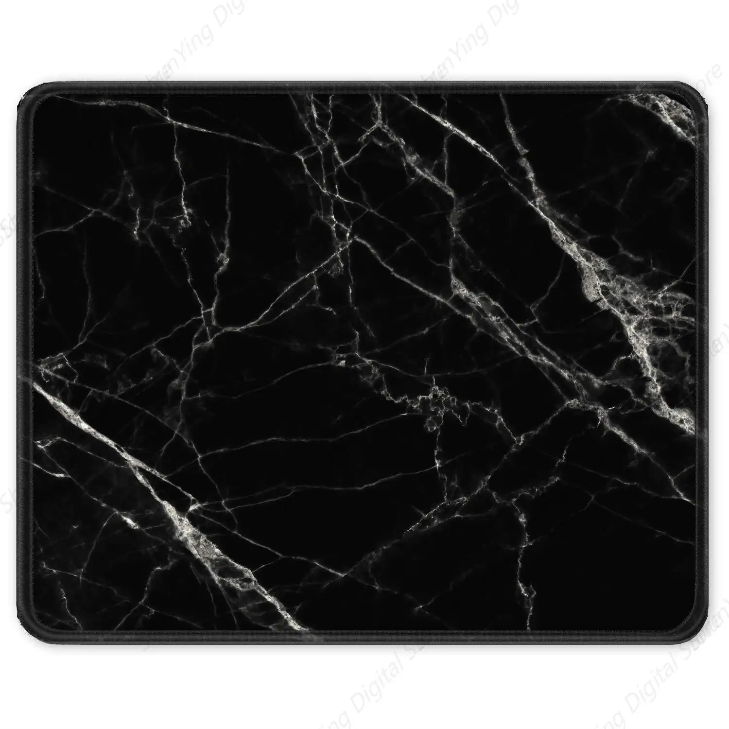 Black Marble Design Anti Slip Rubber Mouse Pad Durable And Suitable For Office Gaming Laptop Mouse Pad 25*30cm