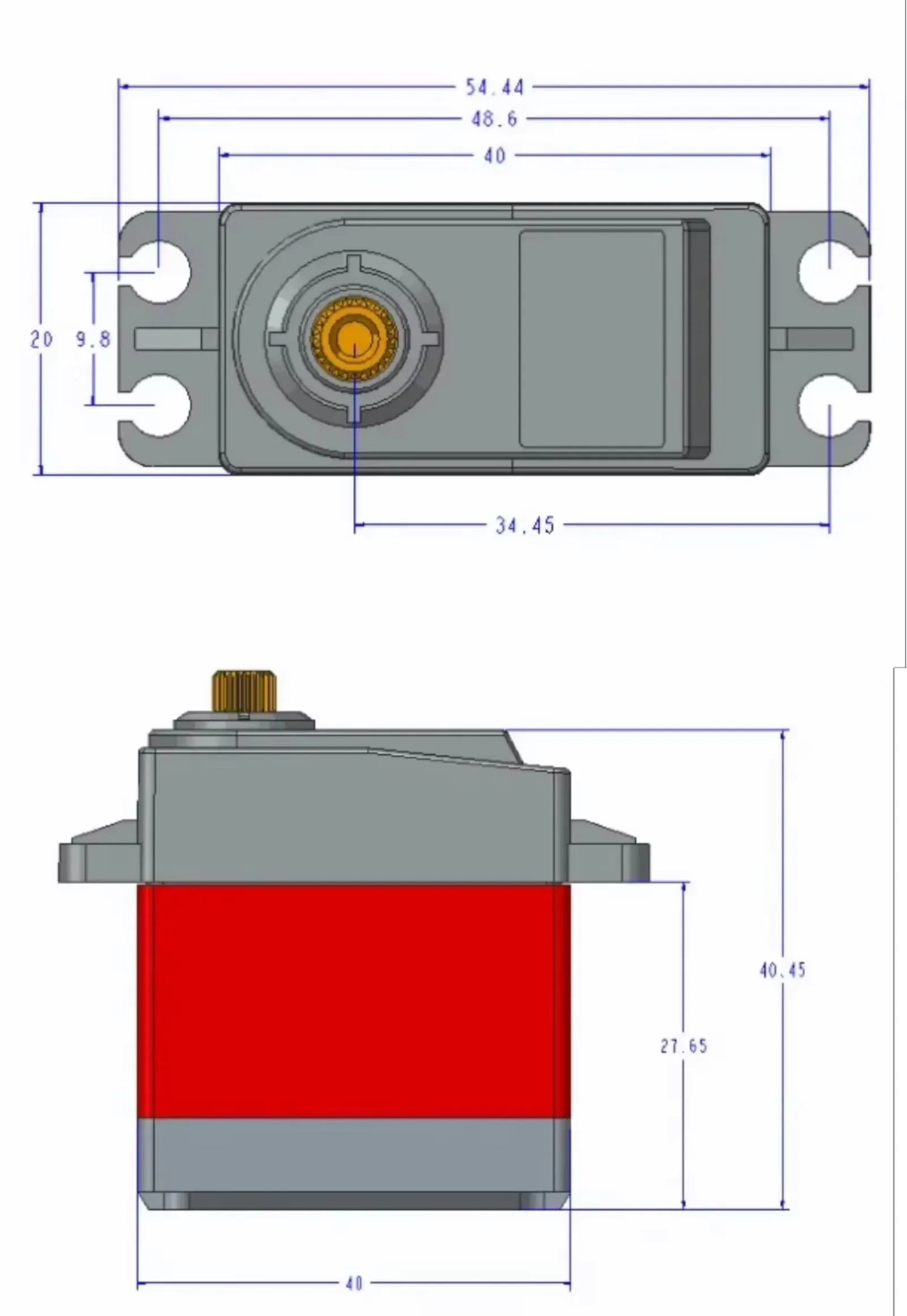 TD8130 30 kg digitaler Servomotor, 270 Grad Winkel, großes Drehmoment, wasserdicht, für RC-Car-Roboterarm