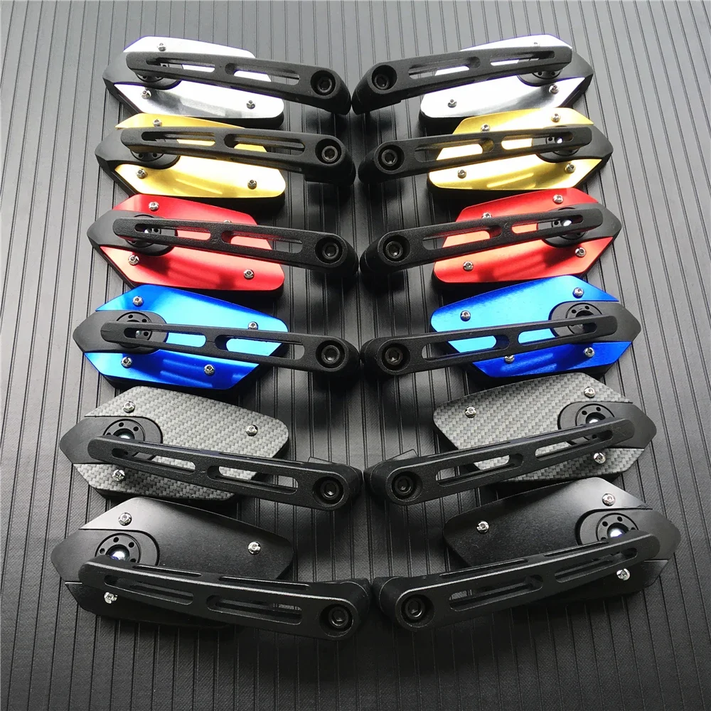 Universal 8mm 10mm Rückspiegel Motorrad Aluminium ABS Drehbare HD Vision Seite Spiegel Rückspiegel Zubehör