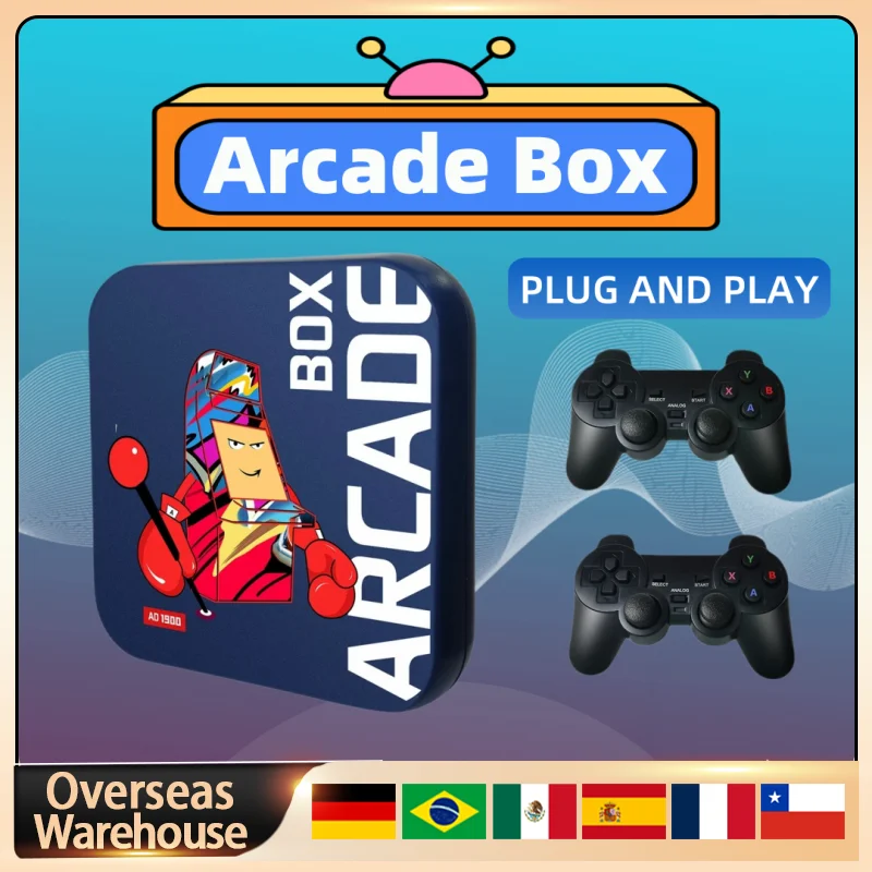 

Arcade Box TV Box Game Classic Game Box Game Console With Controller Built-in 50 Emulator Video Game Console For PS1/PSP Gifts