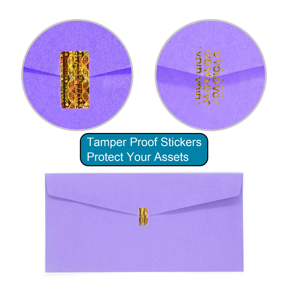 280pcs, Hologram Tamper Proof Stickers，Security Sealing Label ，Warranty Void Sticker， Unique  Serial Number， 20x10mm