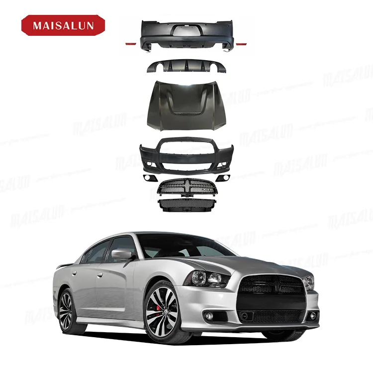 

High Quality SRT Style Body Kit for Charger Front Bumper Rear Bumper Hood 2008-2014