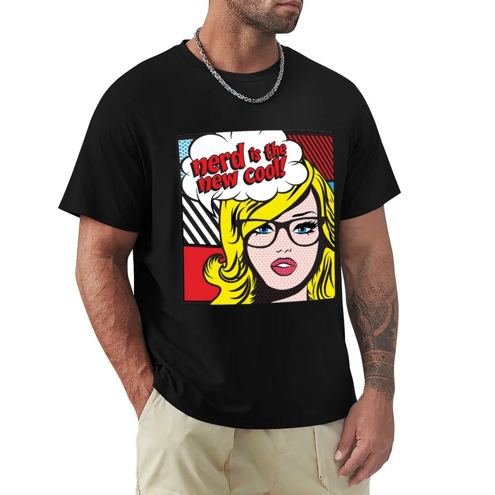 

Gifts For Men Art Roy Lichtenstein Blonde Motivational Cool Graphic For Fan T-Shirt Sports Casual Short Sleeve Cotton Tee