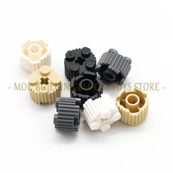 Assembles Particles Compatible 92947 Brick Round 2x2 with Flutes Fluted and Axle Hole Building Blocks Parts DIY Educational Toys