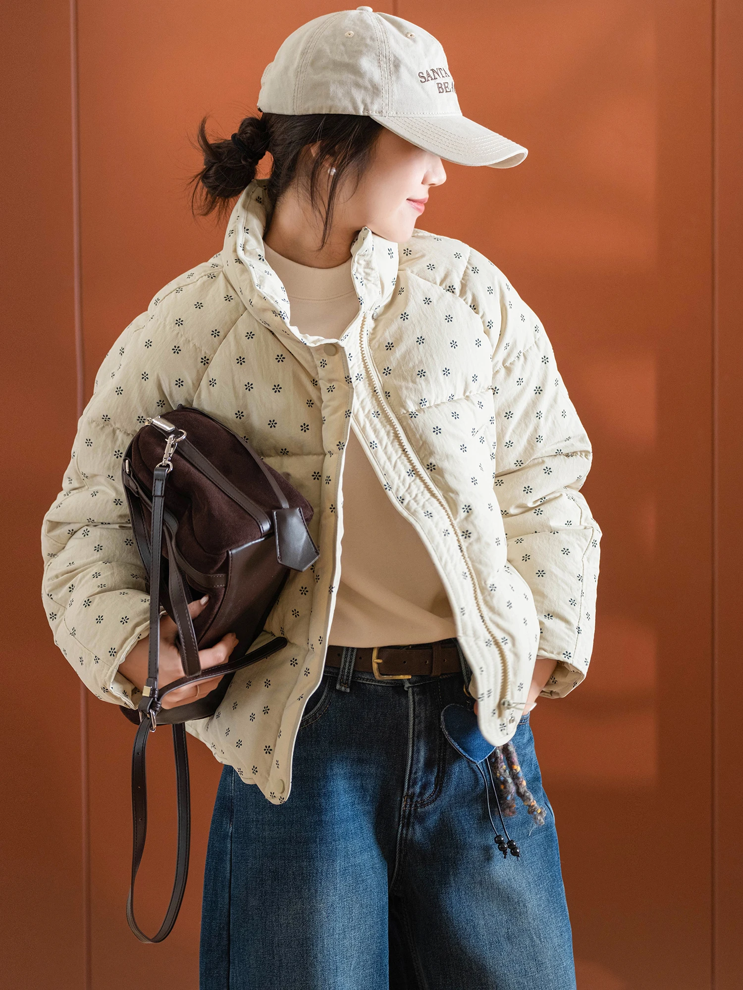 

Женская хлопковая куртка Aphene Cloud Fce с воротником-стойкой, ветрозащитная, теплая, из текстурированной пряжи, с принтом, китайский бренд G63