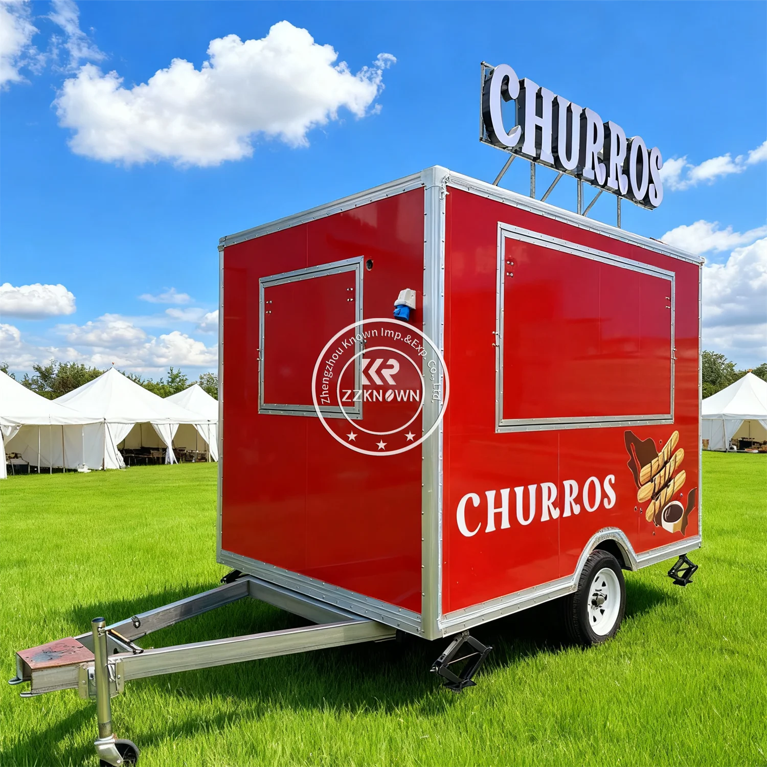 

Street Hot Dog Ice Cream Truck Coffee Kiosk Catering Trailer Mobile Kitchen Concession Fast Food Trailer Truck Full Kitchen