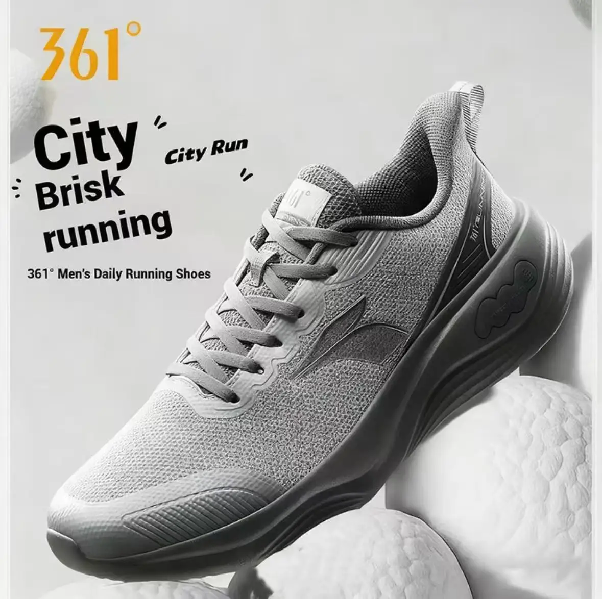

361 Degrees Men Running Shoes Roubu 4.0 Warm Lightweight Breathable Versatile Cushioning Casual Rebound Sneakers Male 672542217F