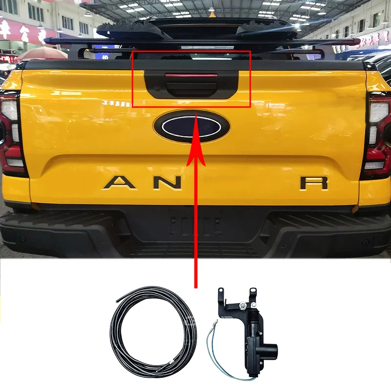 Use for Ford Ranger 2023-2025 Tailgate Electronic Lock Remote Control Key Trunk Gate Lock for Vehicle Security