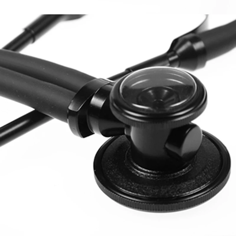 

Black Professional Dual Head Sprague Rappaport Estetoscopio Cardiology Fetal Nurse Doctor Student Stethoscope for Adult Child