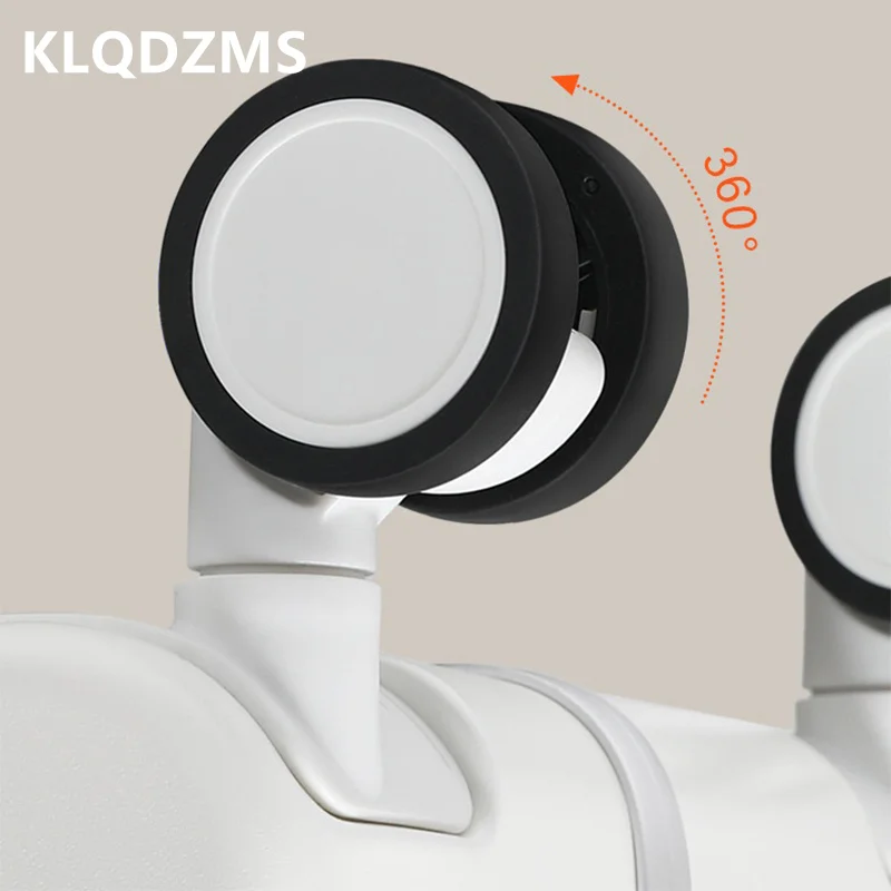 KLQDZMS High Quality Luggage ABS+PC Boarding Box Aluminum Frame Trolley Case Multi-function Password Box 20