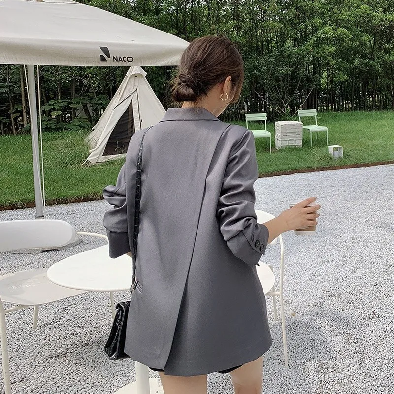 เสื้อเบลเซอร์ผู้หญิง คุณภาพสูง ลดราคา สไตล์โบฮีเมียน น่ารัก ประดับเลื่อม สำหรับฤดูใบไม้ร่วงและฤดูหนาว แบบยูนิเซ็กซ์ สีม่วง แต่งระบาย ดีไซน์โดดเด่นมีสไตล์