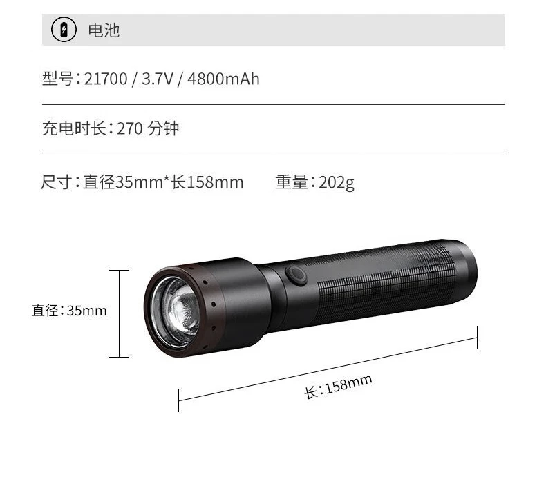 Strong light flashlight, super bright, outdoor lighting, household, portable