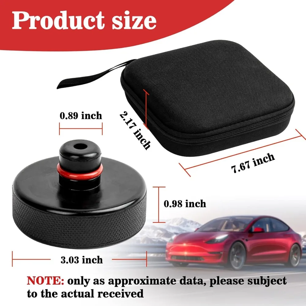 4pcs Lifting Jack Pucks for Tesla Model 3 Y X S 2016-2025 Quick Floor Jack Stand Rubber Pad Tire Lift Jack Point Protect Blocks
