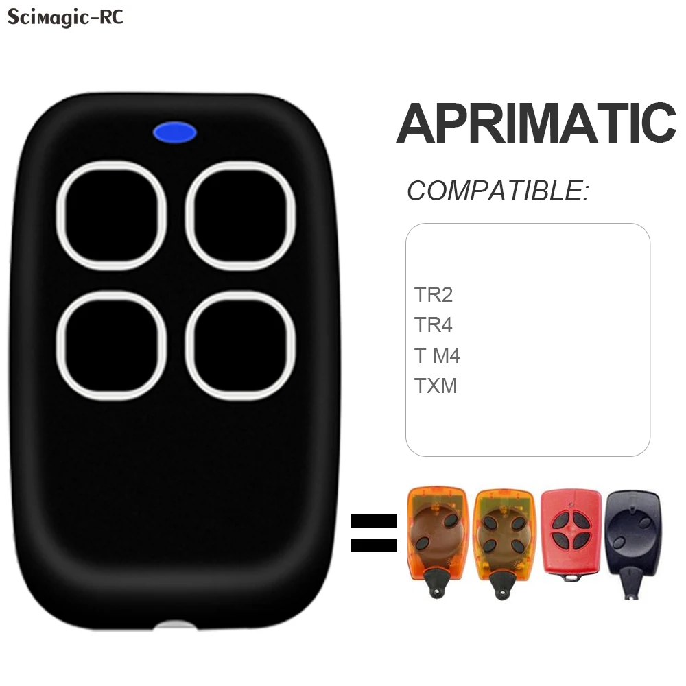 

Replication APRIMATIC TR2 TR4 TM4 TXM TX2M Remote Control Garage Door Opener 433.92MHz Rolling Code Command Transmitter Key