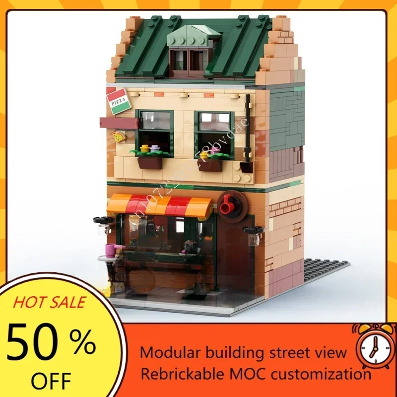 2470PCS Modulaire MOC Custom Street View Architectuur Modelbouw DIY Creatieve montage Educatief gebouw Puzzel Speelgoedbundel