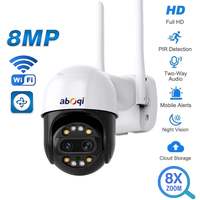 4K 8MP WIFI Camera Outdoor Dual Len 8X Zoom PTZ IP Security Protection Auto Track Night Vision P2P Video Surveillance Camera