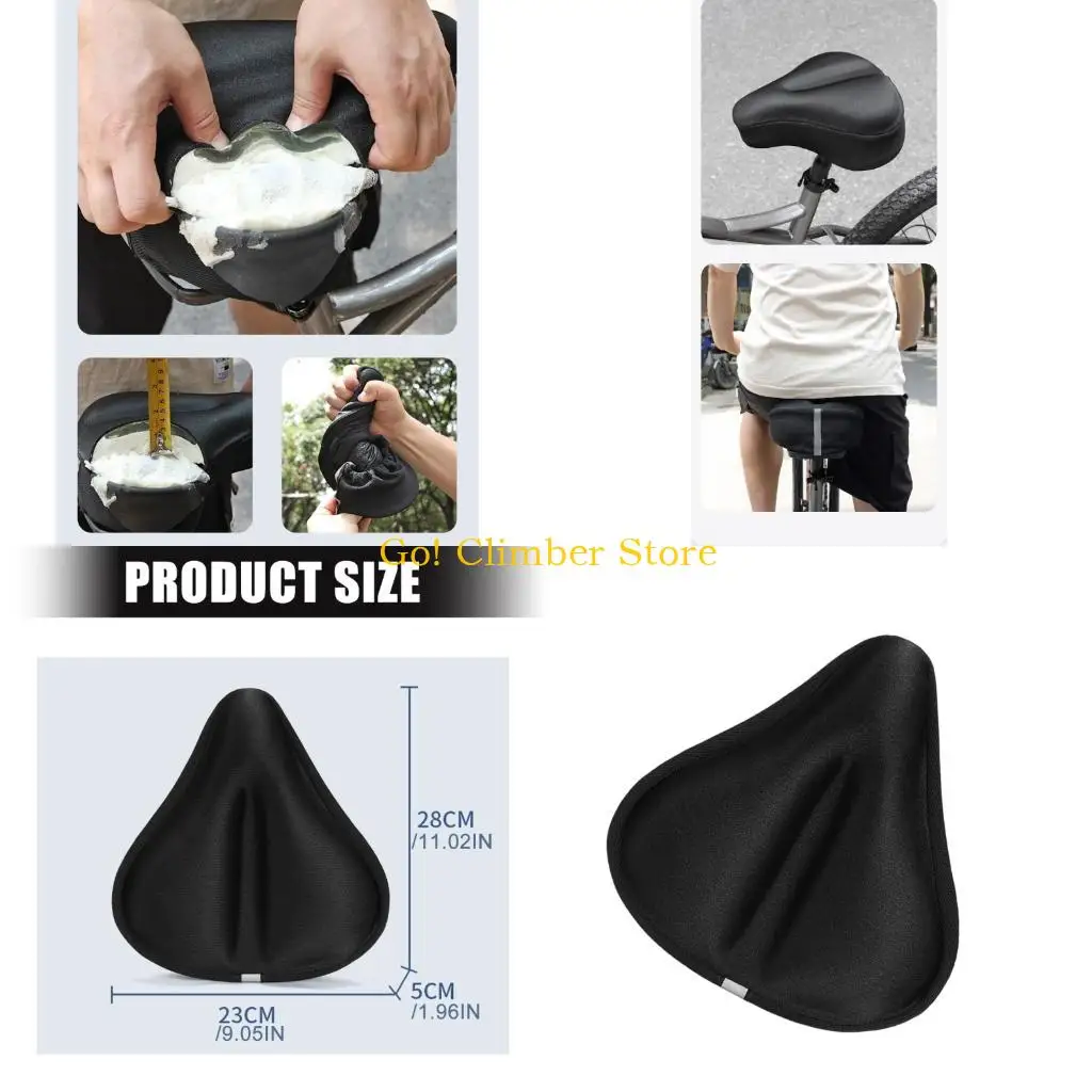 Q84C Mountain Bike Cover with Wide Bike Soft Support for Daily Cycling and Saddles Cover Local Travel, 28x23x5cm