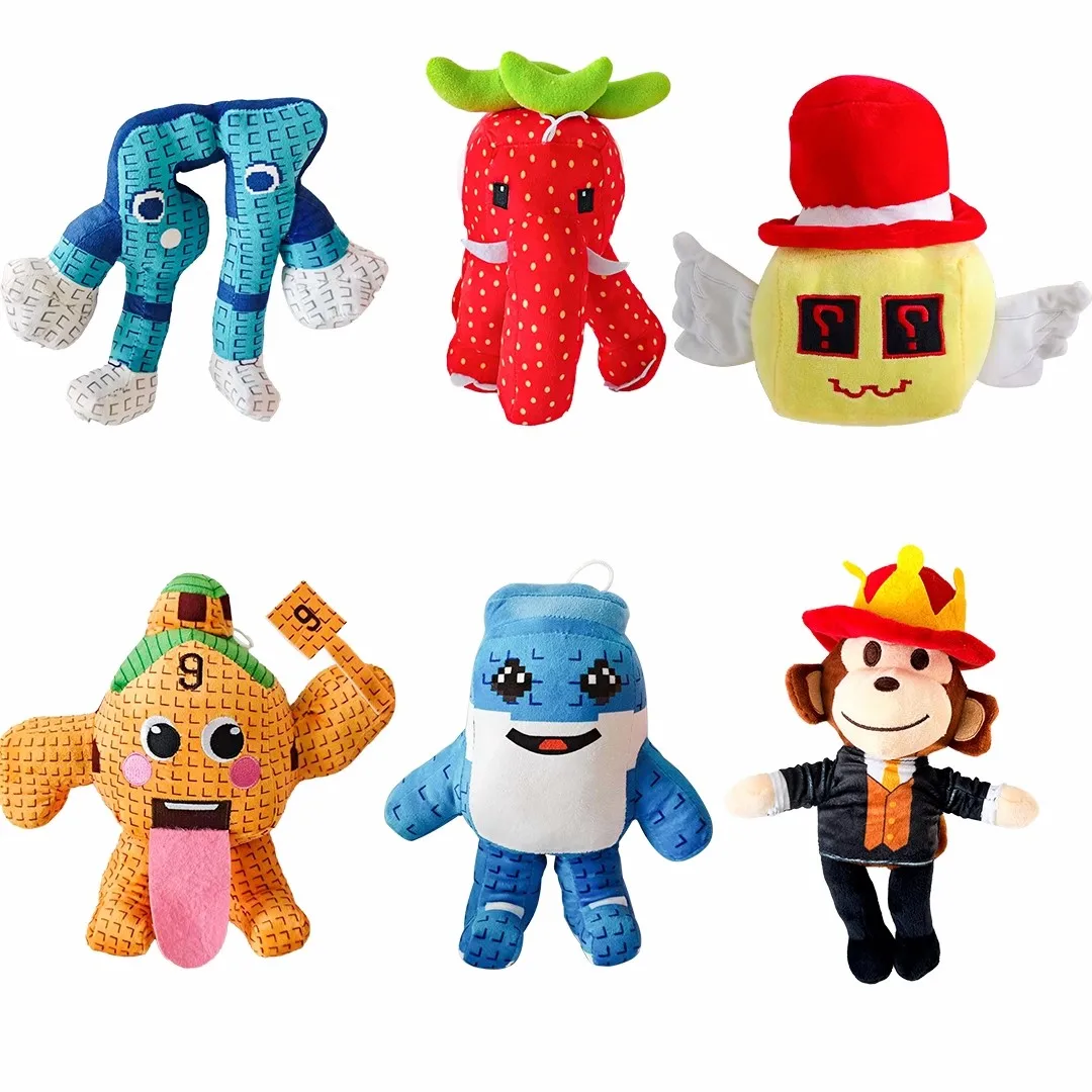 لعبة سرقة الدماغ من القطيفة لعبة الدمية الكرتونية اللطيفة لتزيين غرفة الدمى من القطيفة كهدية للأطفال